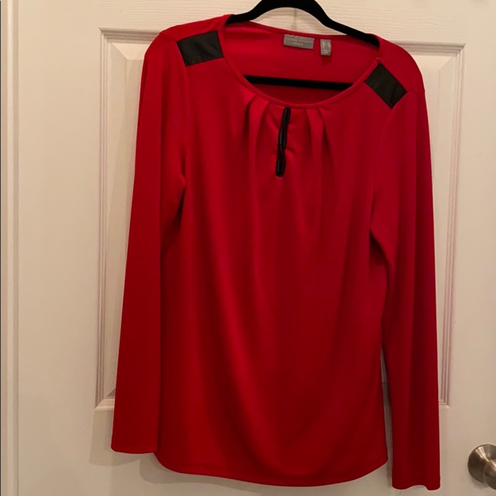 Red an Black Premier Susan Graver Top
